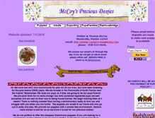 Tablet Screenshot of mccoyspreciousdoxies.com